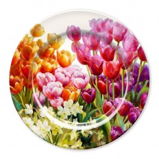 Talíř plechový Barevné tulipány 2000328